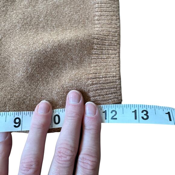 NEW Beryll Cropped Cashmere Cardigan Coat Camel - Picture 9 of 10